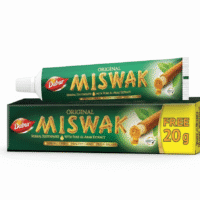 Dabur Miswak Herbal Fresh Toothpaste Enriched with Pure Al-Arak Extract120g + 20g Free