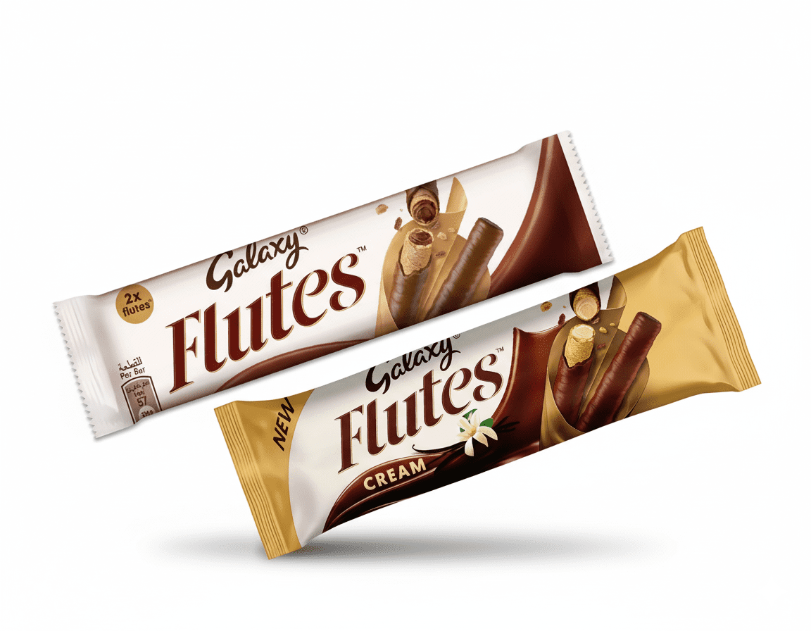 Galaxy Flutes Chocolate, Pack of 12, 22.5g, 2 Fingers 1 One Dollar Egypt Galaxy Flutes Chocolate, Pack of 12, 22.5g, 2 Fingers