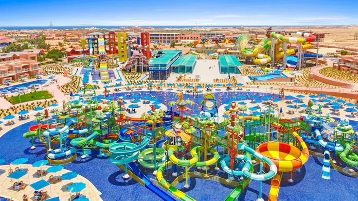 neverland city water park, hurghada, egypt